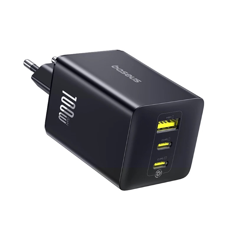 Baseus Chargeur GaN 100 W, 4 ports