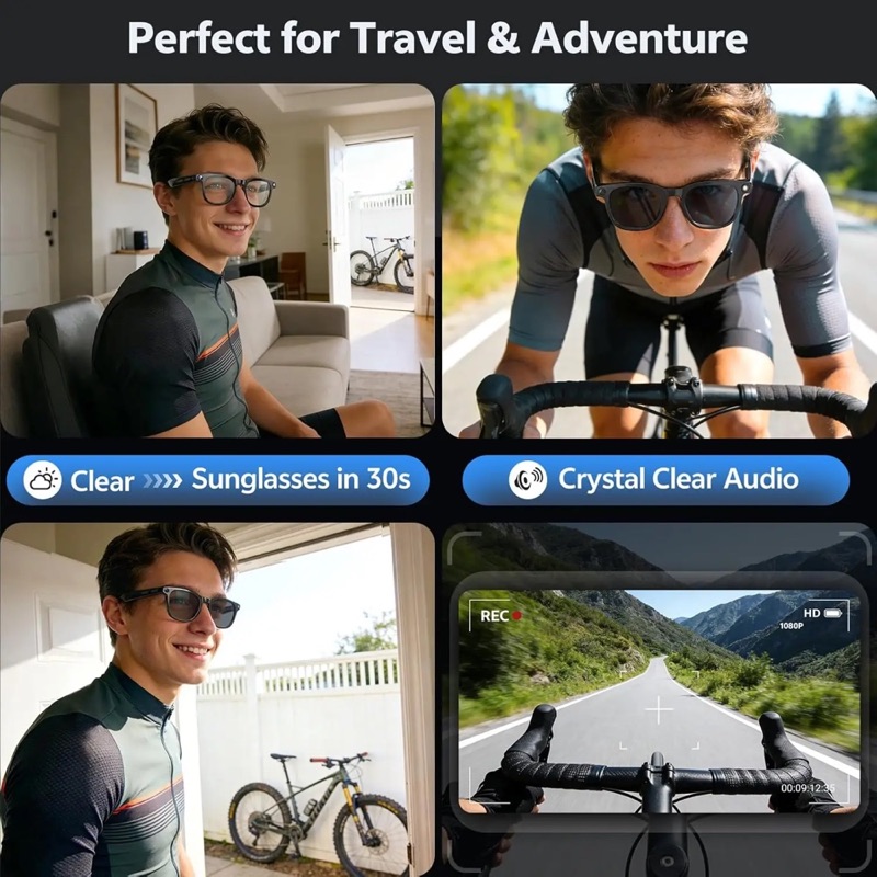 Lunettes intelligentes avec caméra et traduction