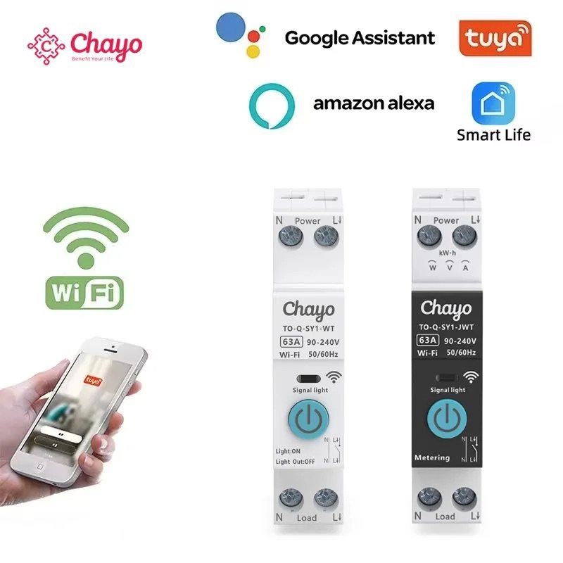 Disjoncteur connecté Wi-Fi 16 A avec mesure