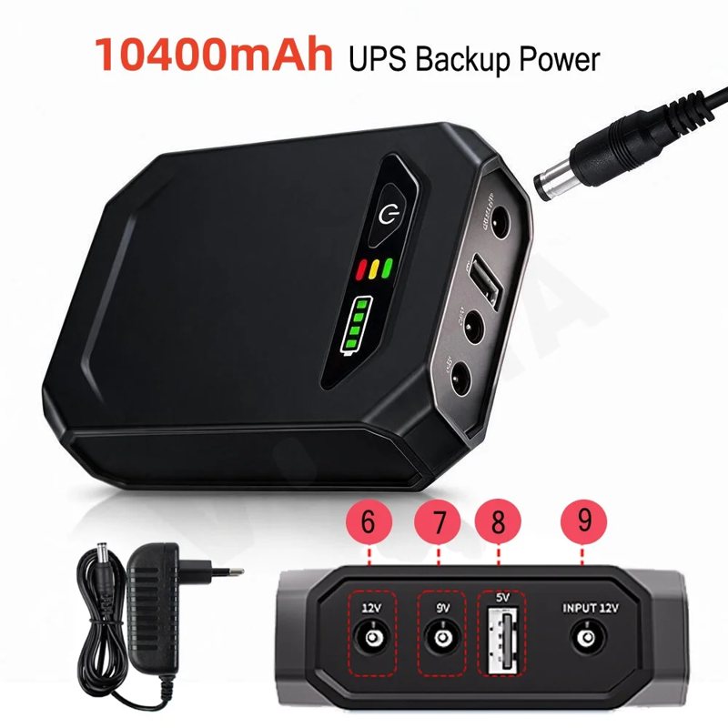 Mini onduleur pour box internet, 10 400 mAh